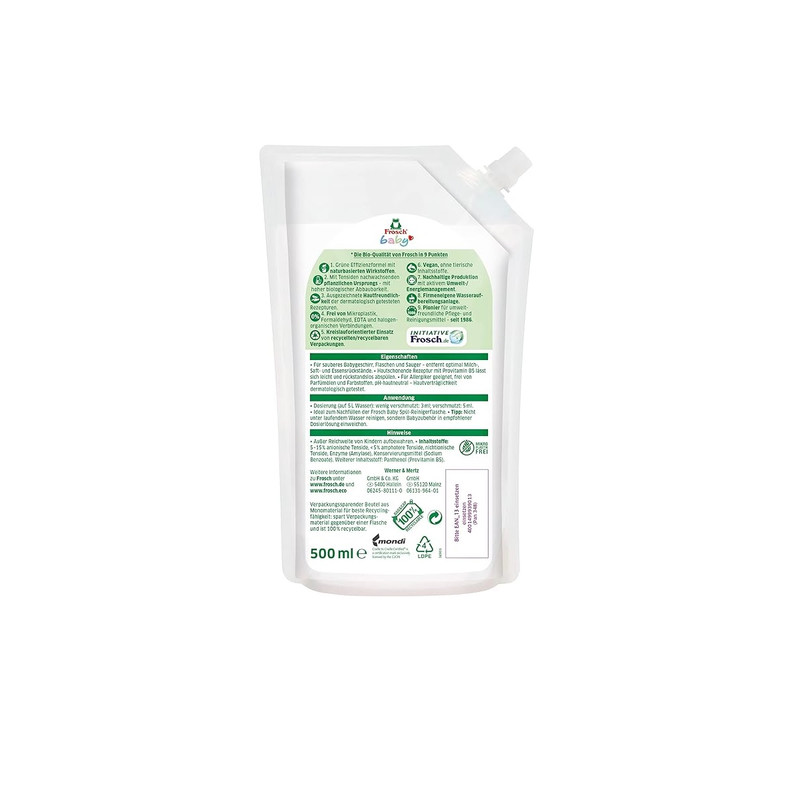 مایع ضد عفونی کننده شیشه شیر فراش مدل پاکتی حجم 500 میلی لیتر