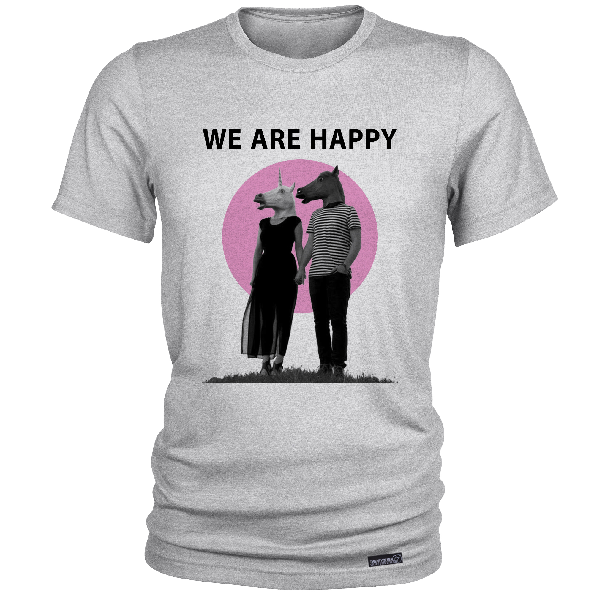 تی شرت آستین کوتاه مردانه 27 مدل We Are Happy کد MH1565