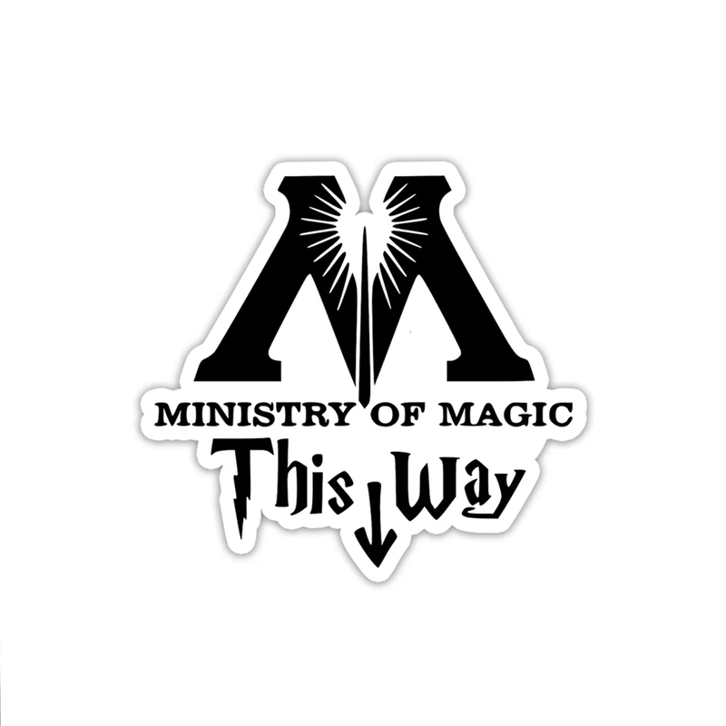 استیکر لپ تاپ مدل وزارت سحر و جادو