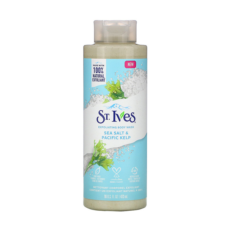 ژل شستشو بدن اس تی.ایوز مدل Sea Salt & Pacific Kelp حجم 473 میلی لیتر ژل شستشو بدن اس تی.ایوز مدل Sea Salt & Pacific Kelp حجم 473 میلی لیتر