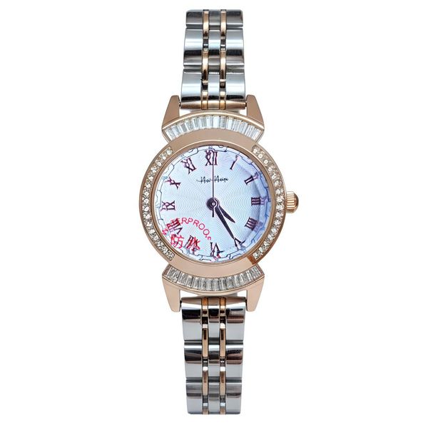 ساعت مچی عقربه‌ای کوارتز زنانه مدل دورنگین صدفی کد 002