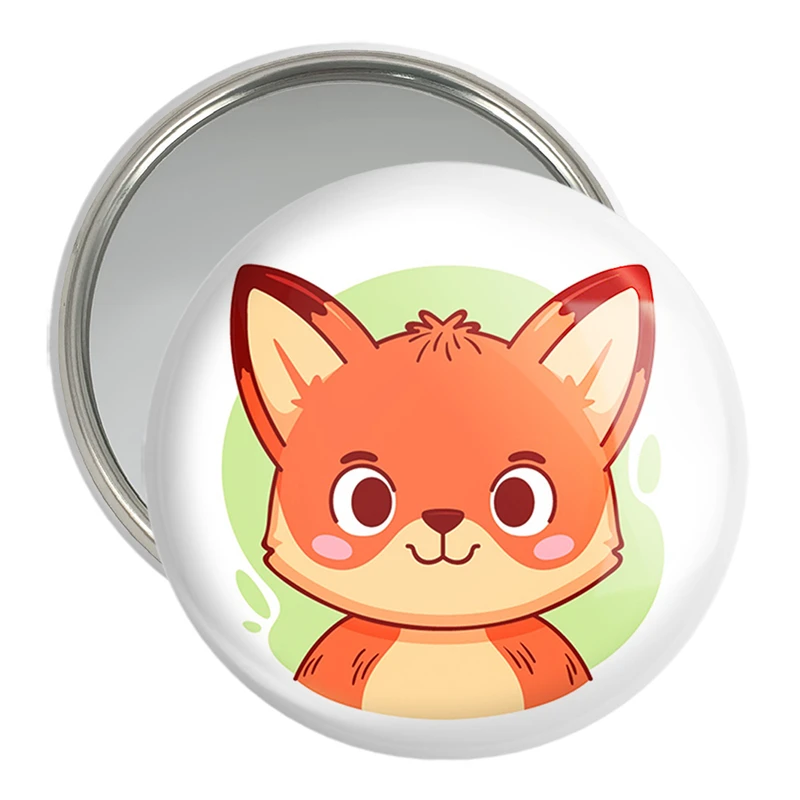 آینه جیبی خندالو مدل روباه حیوانات بامزه کد 37139