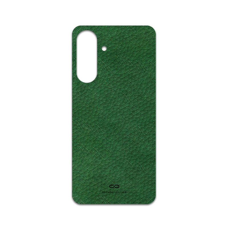 برچسب پوششی ماهوت مدل Green-Leather مناسب برای گوشی موبایل سامسونگ Galaxy A56
