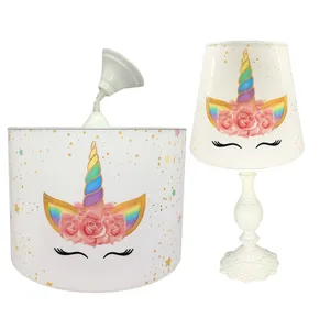 لوستر کودک مدل اسب تک شاخ به همراه اباژور