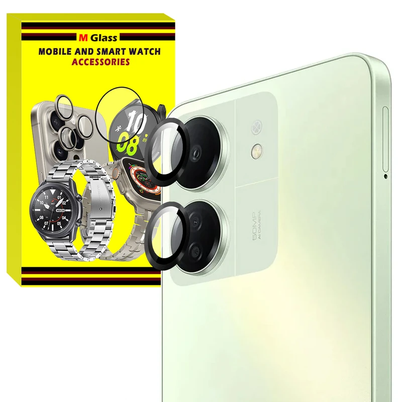 محافظ لنز دوربین رینگی ام‌گلس مدل Ring Protector مناسب برای گوشی موبایل شیائومی Poco C65