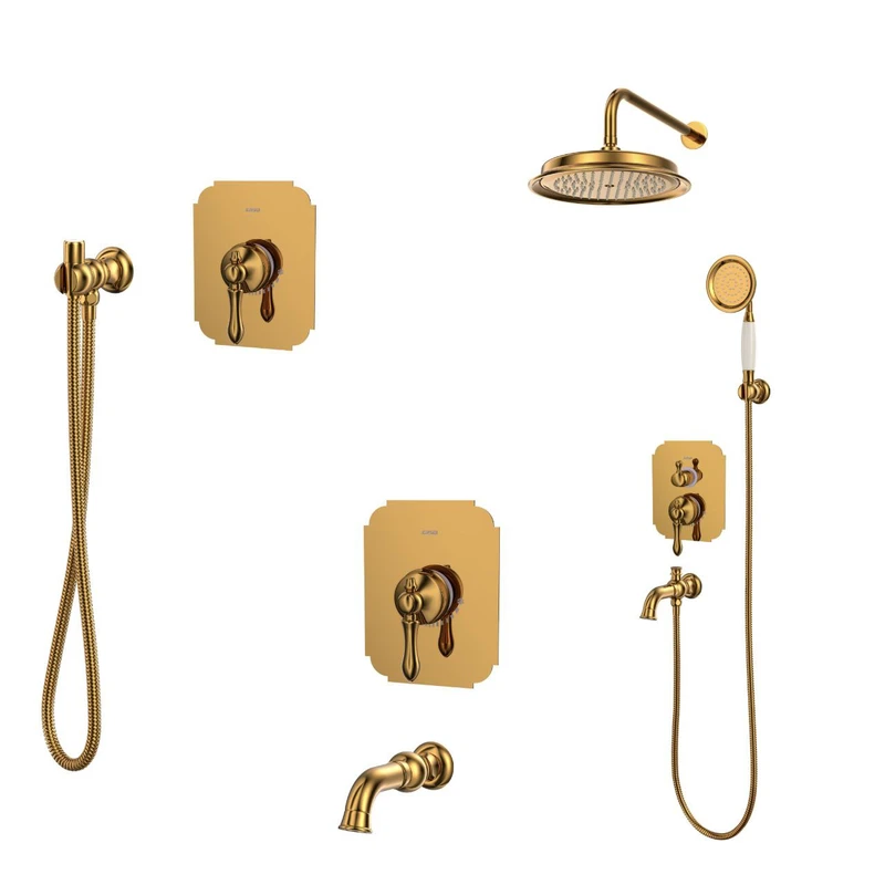 ست شیرآلات کسری مدل ناپل توکار مجموعه 6 عددی