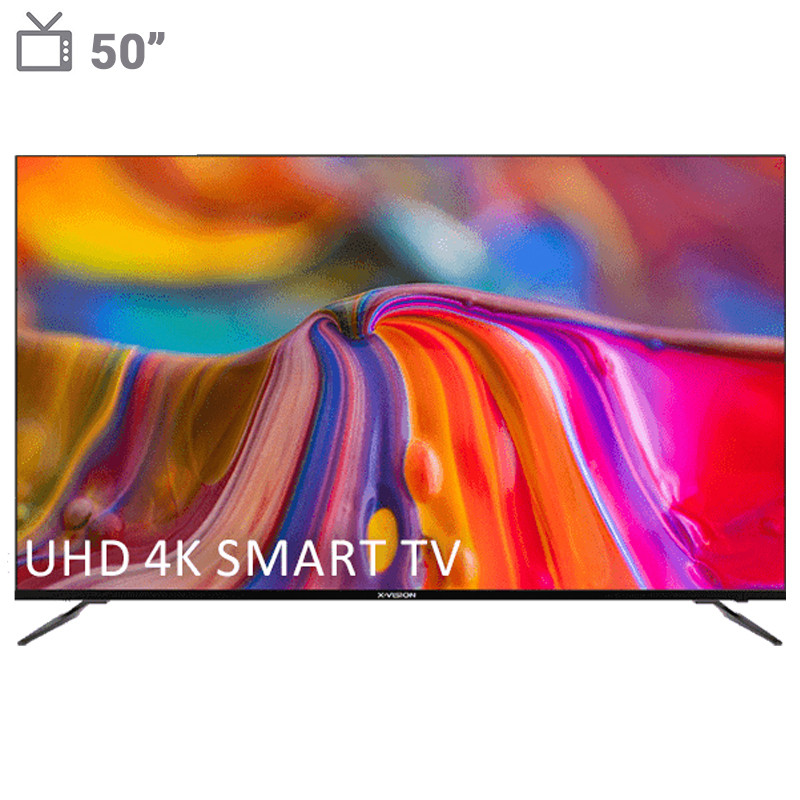 خرید و قیمت تلویزیون ال ای دی هوشمند ایکس ویژن مدل 50XCU745 سایز 50 اینچ