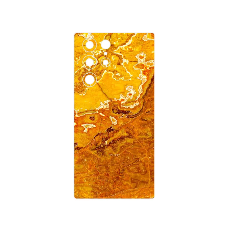 برچسب پوششی ماهوت مدل Gold Marble مناسب برای گوشی موبایل سامسونگ Galaxy S22 Ultra 5G