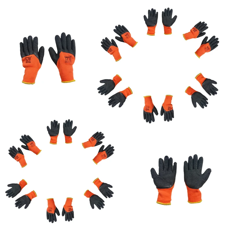 دستکش ایمنی تانگ وانگ مدل حوله ای مجموعه 14 عددی