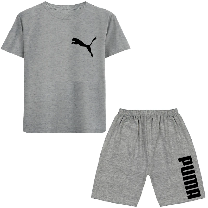 ست تی شرت و شلوارک پسرانه مدل N271