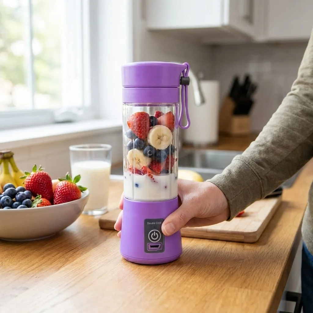 شیکر شارژی مدل juice گنجایش 380 میلی لیتر