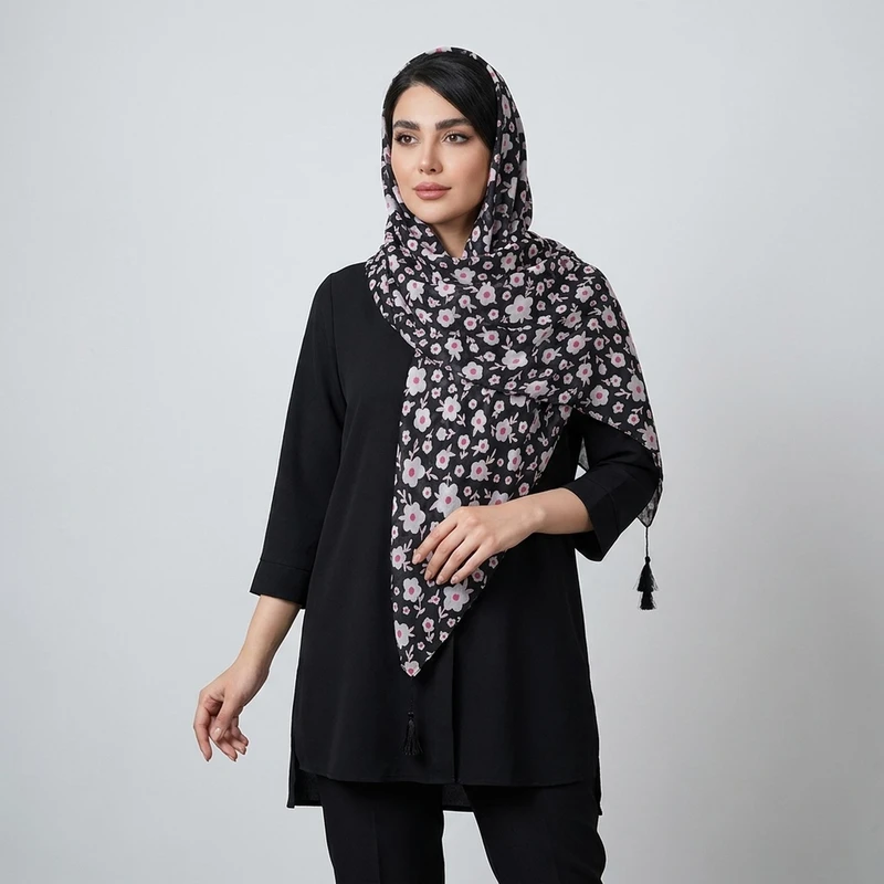روسری زنانه مدل نخی منگوله دار کد 0 A016