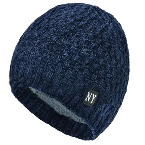 کلاه بافتنی مدل مخمل داخل خز set705