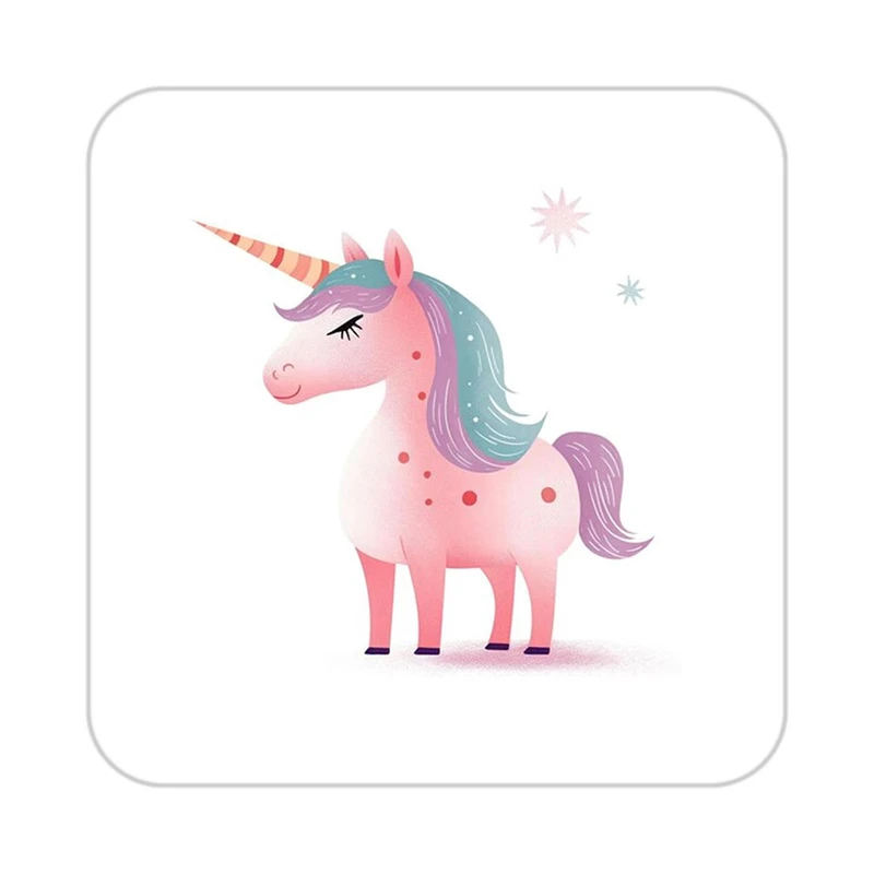 زیر لیوانی کاکتی طرح اسب تک شاخ و یونیکورن مدل mp32148