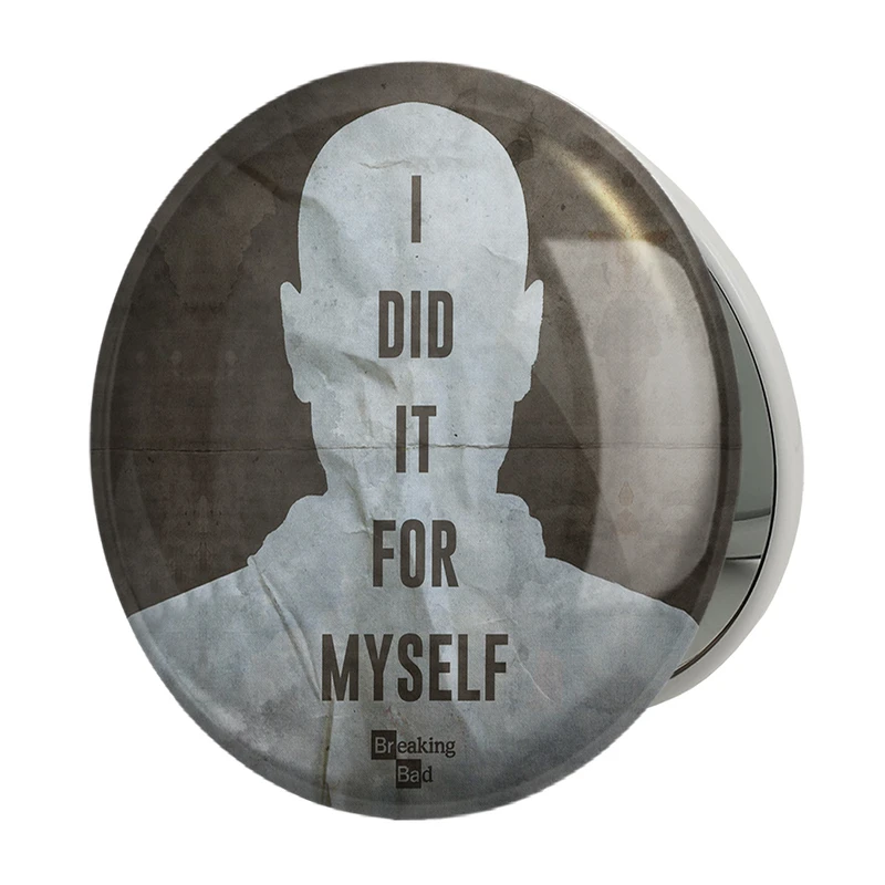 آینه جیبی خندالو طرح سریال بریکینگ بد Breaking Bad مدل تاشو کد 3164 