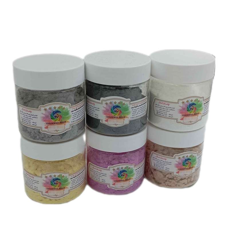 پودر مخمل کالروی مدل تم کد 1005 بسته 6 عددی