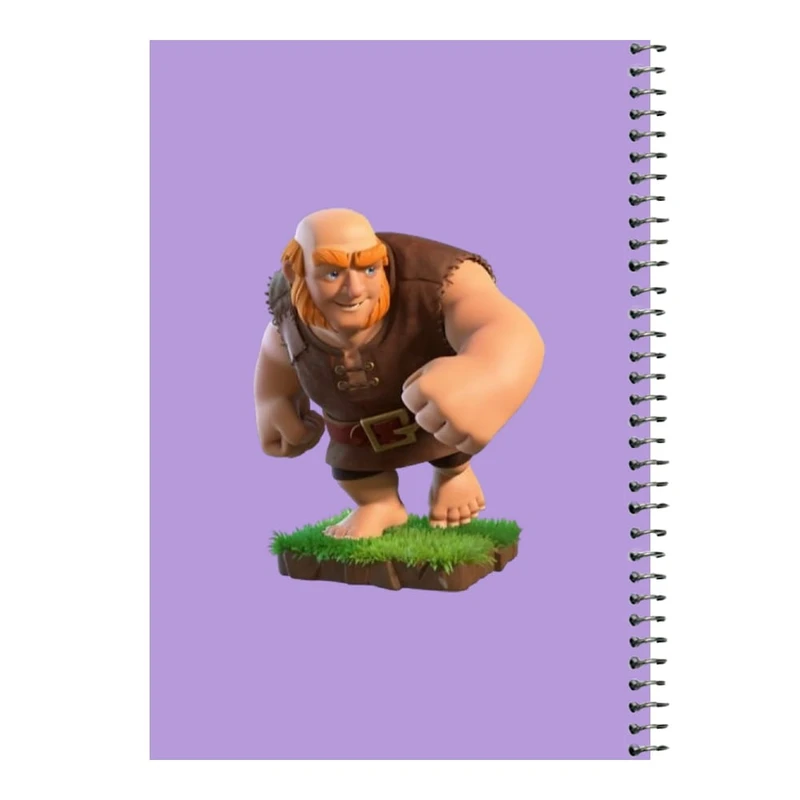 دفتر مشق 80 برگ اس جی مدل کلش رویال کد 12