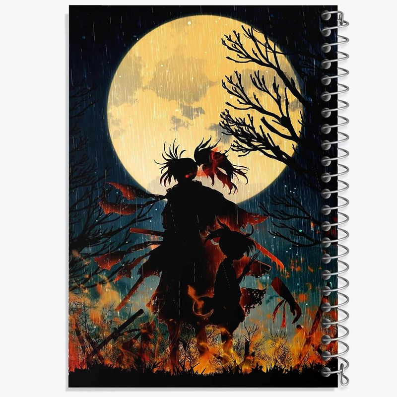 دفتر مشق 50 برگ خندالو مدل هیاکومارو و دورورو انیمه دورورو Dororo کد 28590