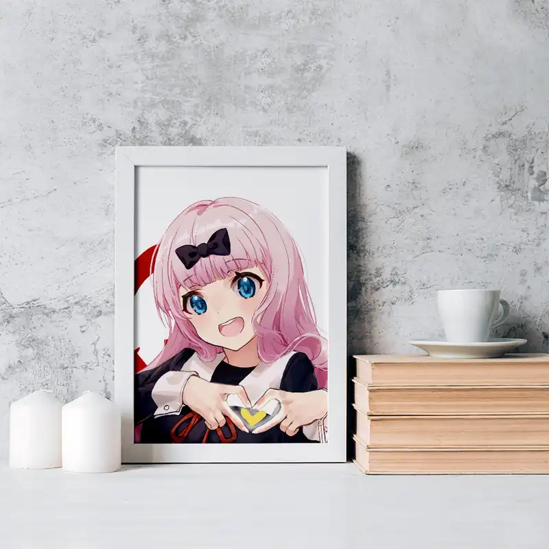 تابلو خندالو مدل چیکا فوجیوارا انیمه کاگویا ساما کد 16014