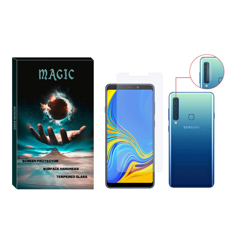 محافظ صفحه نمایش مجیک مدل SDHM-01 مناسب برای گوشی موبایل سامسونگ Galaxy A9 2018 به همراه محافظ لنز
