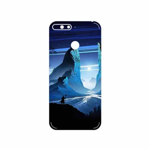 MAHOOT Blue Mountains Digital Art Cover Sticker for Huawei Y6 2018