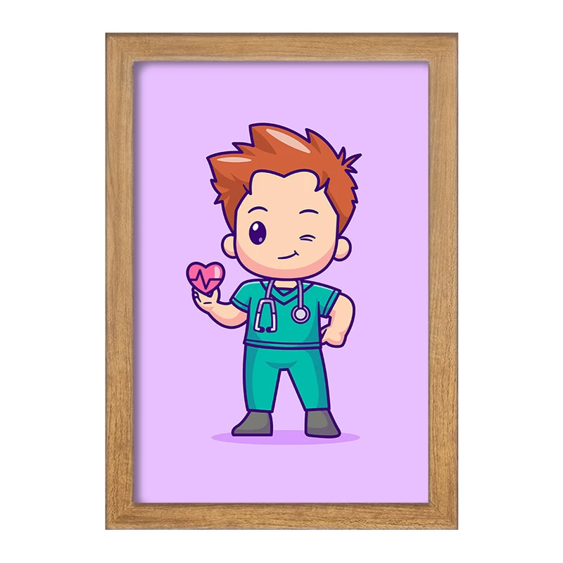 تابلو خندالو مدل پزشک و پرستار کد 31033