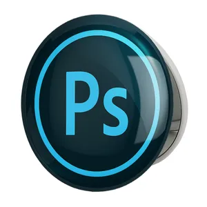 آینه جیبی خندالو طرح فتوشاپ Photoshop مدل تاشو کد 6201 