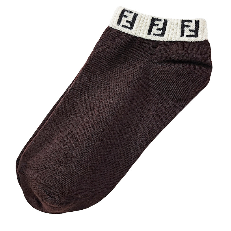  جوراب ساق کوتاه زنانه مدل 01 رنگ قهوه ای 