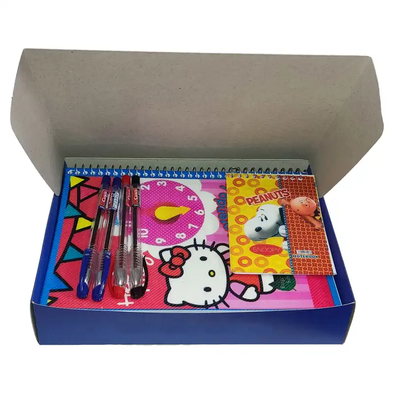 بسته لوازم التحریر الو استاد مدل میرال 8 دخترانه مجموعه 10 عددی