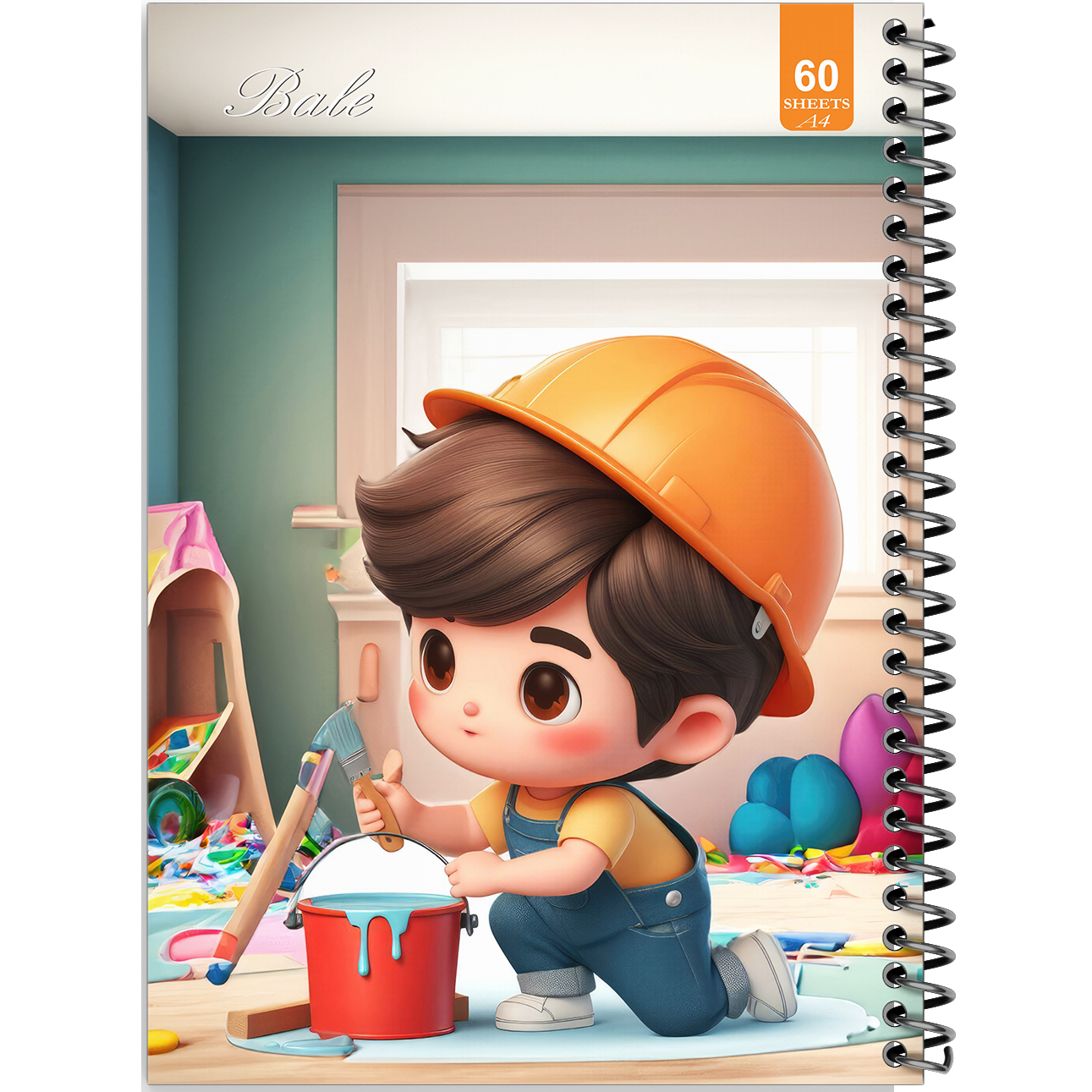دفتر نقاشی 60 برگ انتشارات بله طرح فانتزی اتاق کودک کد A4-O402