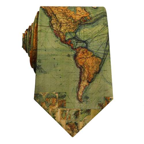 کراوات مردانه مدل کره زمین کد 270