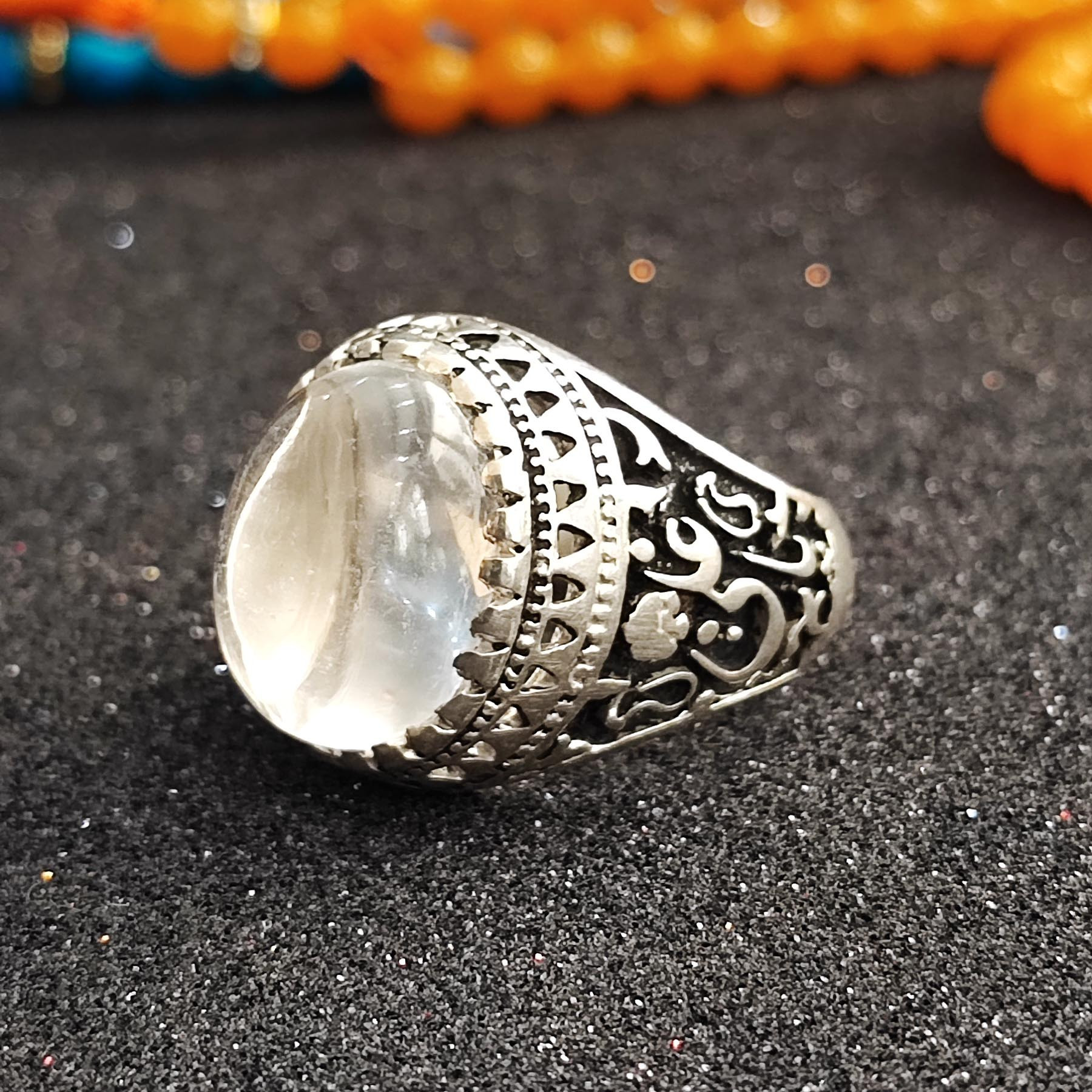 انگشتر نقره مردانه مدل در نجف MD6020