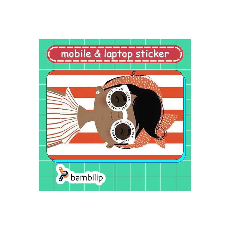 استیکر بامبیلیپ مدل کارت عابر طرح استایل تابستونی دخترونه کد 5590220