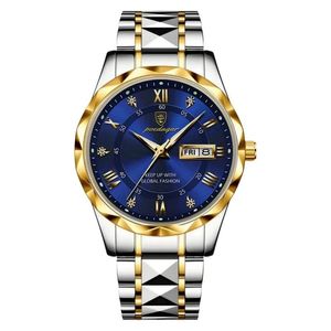 ساعت مچی عقربه‌ای کوارتز مردانه پوداگار مدل الماسی قفل پروانه ای ضد آب کد 006