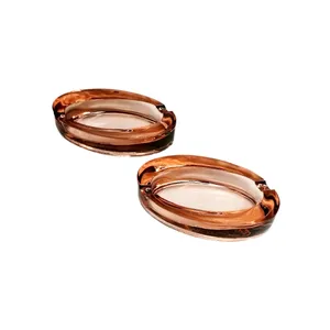 زیرسیگاری مدل بیضی B002 بسته 2 عددی