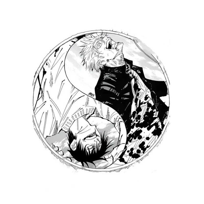 استیکر لپ تاپ و موبایل مدل انیمه طرح جوجوتسو کایسن توجی فوشیگورو Jujutsu Kaisen Toji Fushiguro کد 445