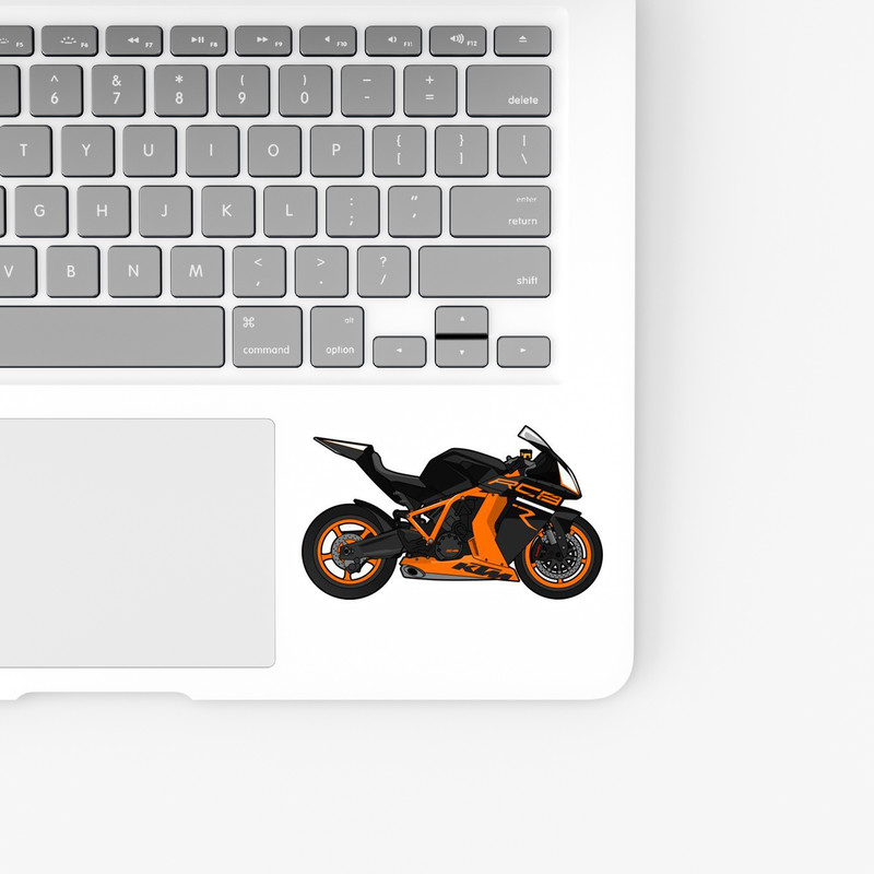 استیکر لپ تاپ و موبایل بووم طرح موتور مدل KTM کد UV013