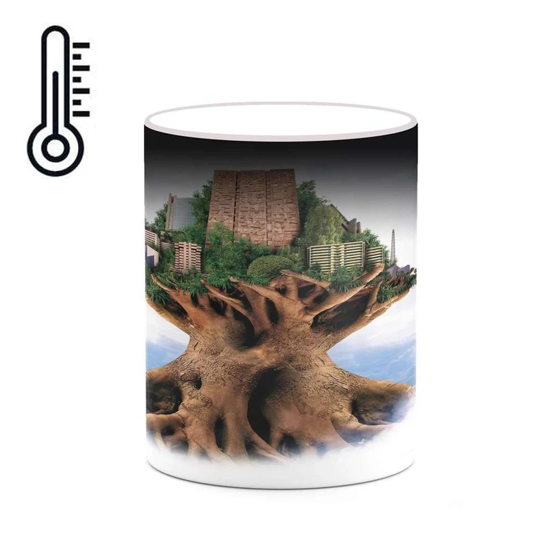 ماگ حرارتی کاکتی مدل نقاشی کارتونی کد mgh18743