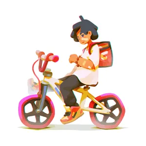 برچسب بدنه موتور سیکلت طرح دوچرخه کد 04