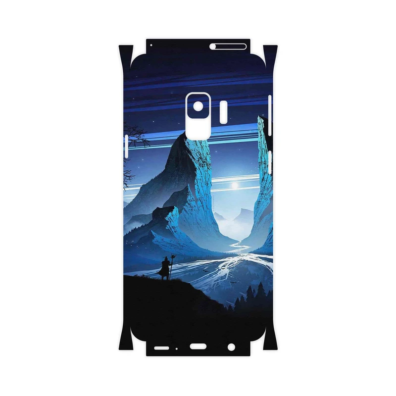 برچسب پوششی ماهوت مدل Blue Mountains Digital Art-FullSkin مناسب برای گوشی موبایل سامسونگ Galaxy S9