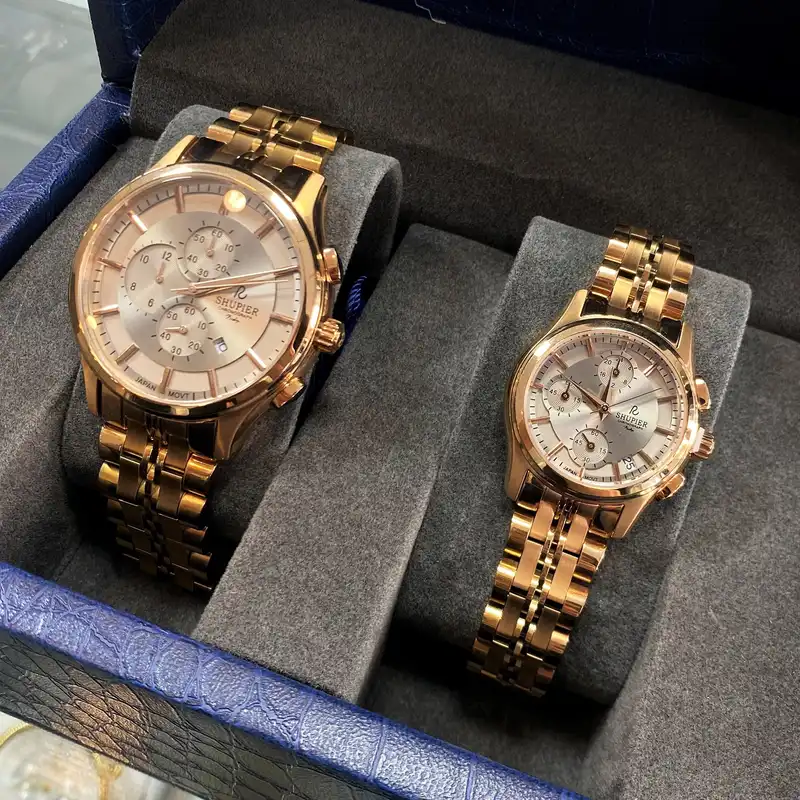 ست ساعت مچی عقربه ای زنانه و مردانه شوپیر مدل GL176A016