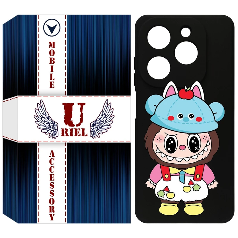 کاور یوریل مدل KSH کد 123 طرح عروسک لبوبو مناسب برای گوشی موبایل تکنو Spark 20 / Spark Go 2024