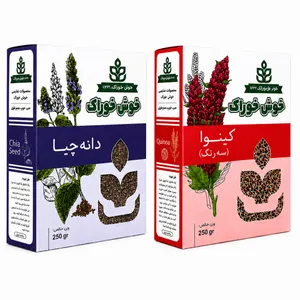 Khoshkhorak Chia Seeds and Tri-Color Quinoa Pack of 2