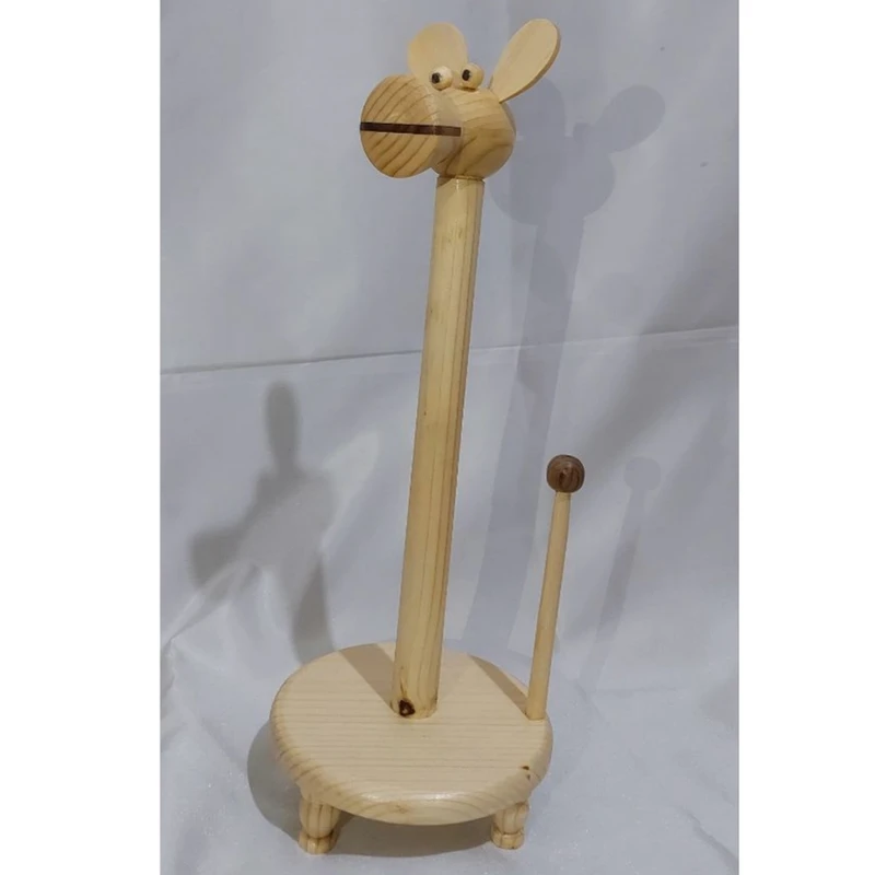 عکس شماره 3 : استند جا دستمالی مدل چوبی طرح زرافه