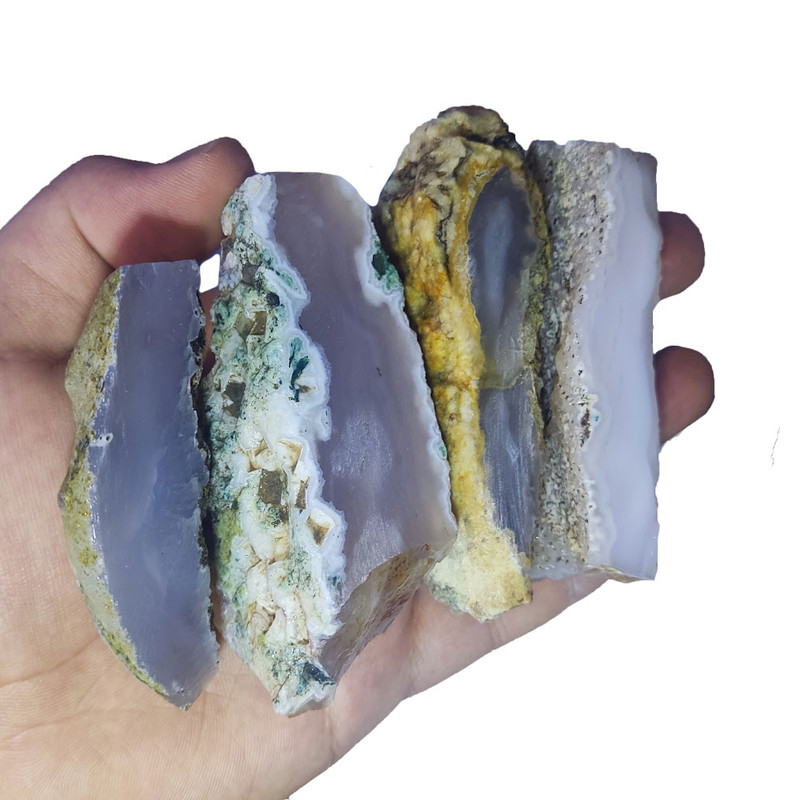 سنگ راف عقیق سلیمانی مدل G19 مجموعه 9 عددی