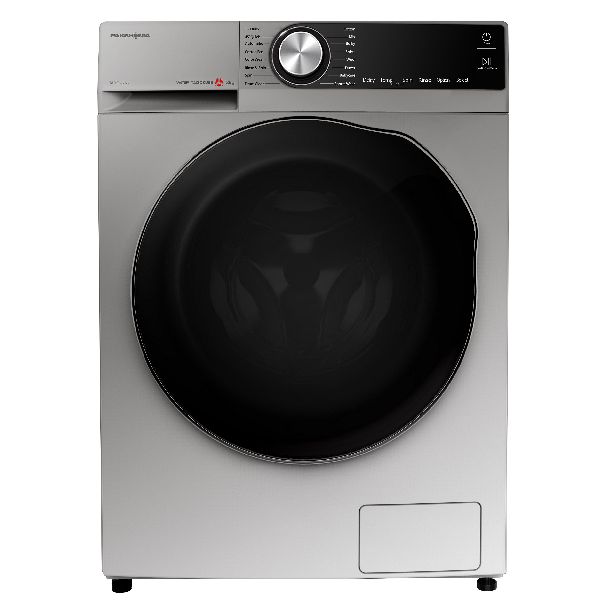 ماشین لباسشویی پاکشوما مدل TFB-85401WT ظرفیت 8 کیلوگرم