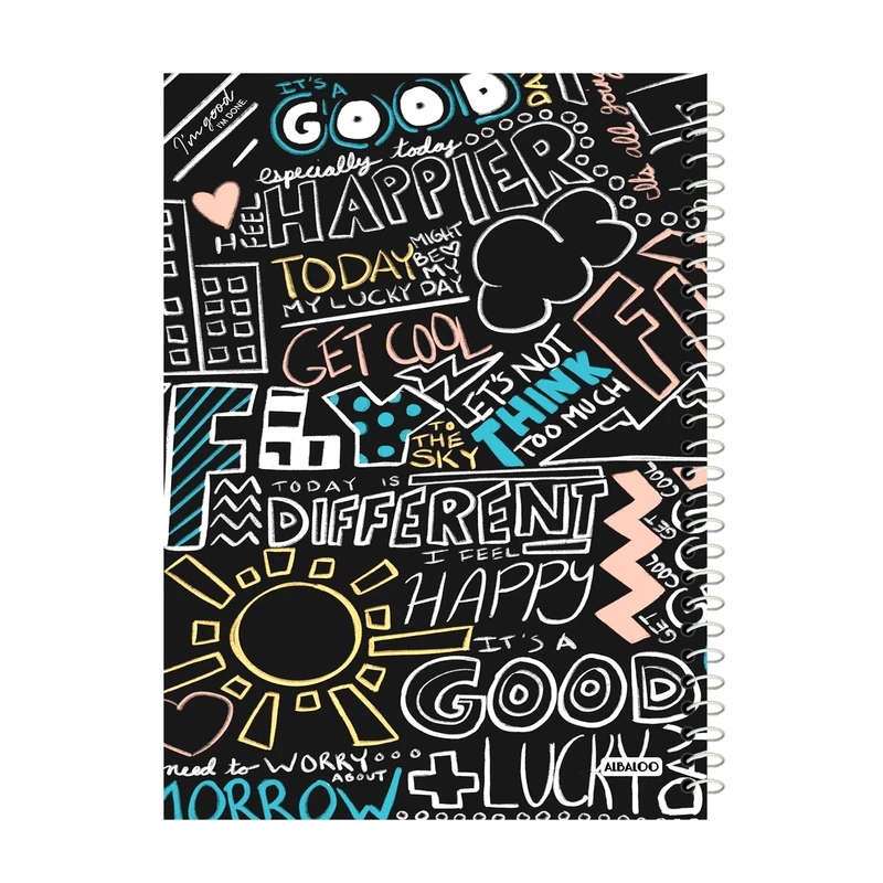 دفتر لغت 50 برگ آلبالو مدل فانتزی کد 2327