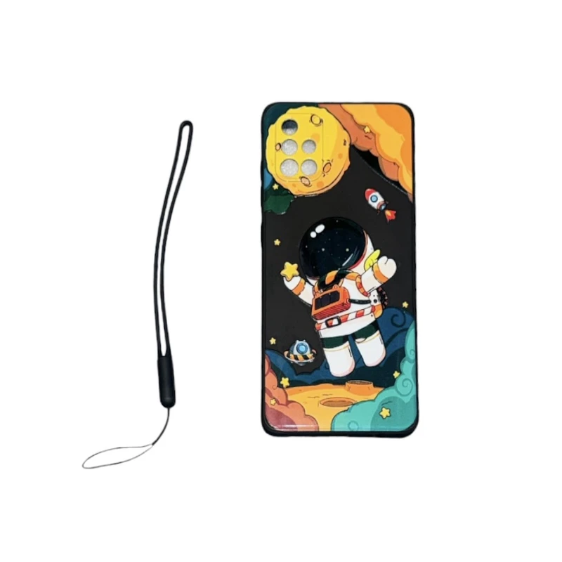 کاور طرح فضانورد کد 2233 مناسب برای گوشی موبایل سامسونگ GALAXY A71 به همراه بندآویز