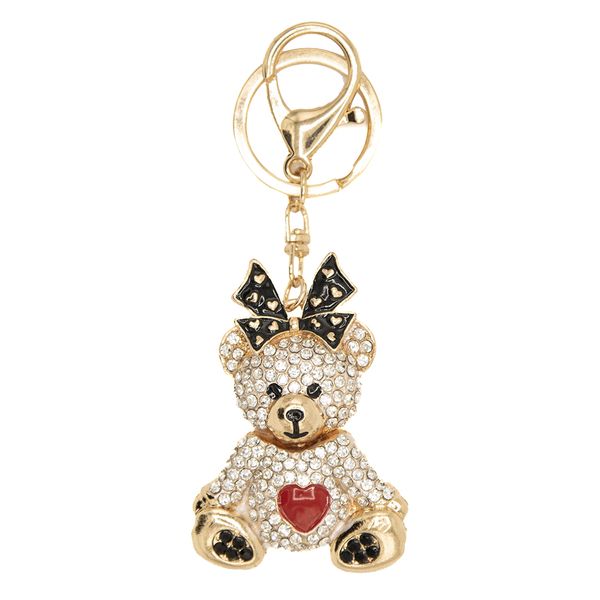 آویز کیف زنانه مدل خرس نگین دار کد 2100097