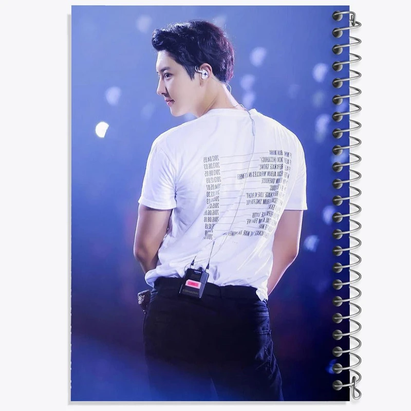 دفتر مشق 50 برگ خندالو مدل پارک چانیول گروه اکسو EXO  کد 13315